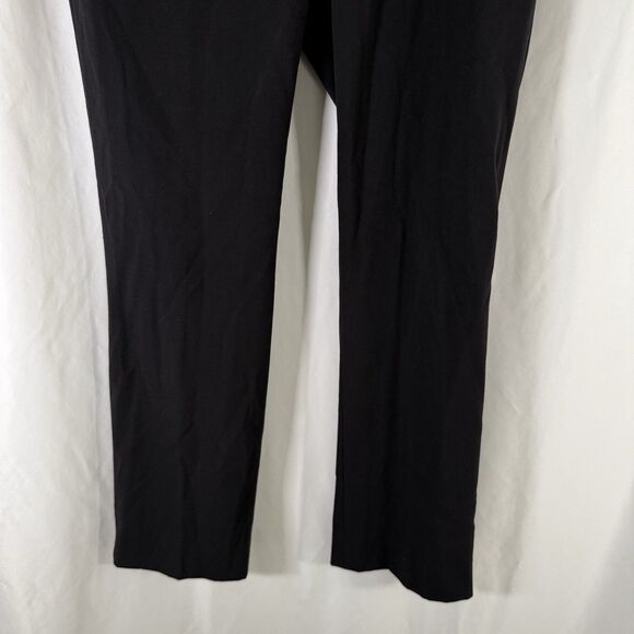 Tahari Arthur S Levine Pants Women's 4 Petite Black Lightweight Mid Rise Flat Fr - Picture 3 of 11
